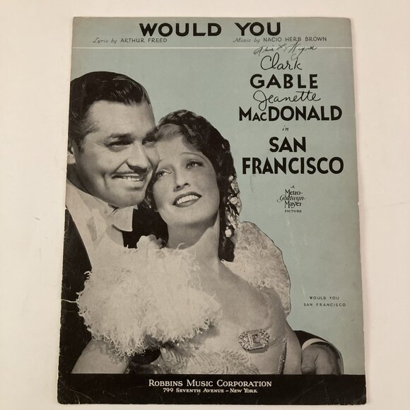 1930s Vintage Sheet Music Tommy Dorsey, Jeanette MacDonald, Hoagy Carmichael - Picture 8 of 16